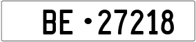 Trailer License Plate